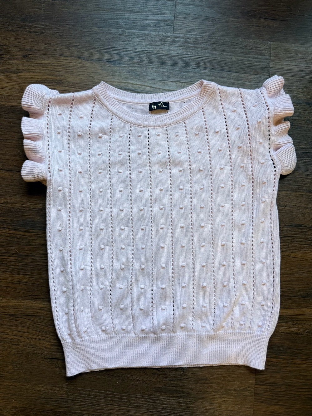 Light Pink Ruffle Sleeve Sweater - Picture 13 of 14